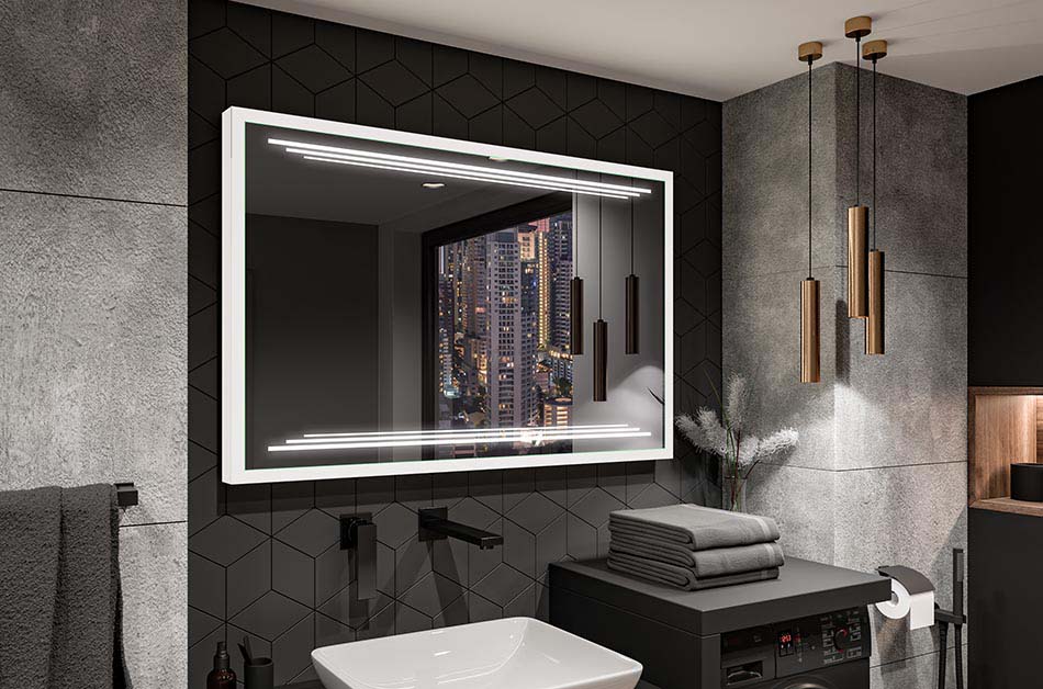 En spegel med svart ram, en spegel med träram? Välj mellan sex ramfärger! Kolla in vad som passar bäst i ditt rum!