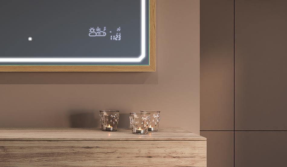 Spegel i svart loftram för moderna och minimalistiska badrum | ARTFORMA