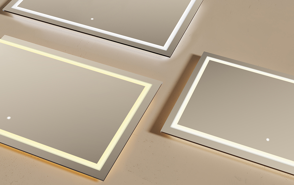 Styrningen av färgen på LED-lampan sker med en pekbrytare. Ett enda tryck på brytaren slår på och av bakgrundsbelysningen. Genom att hålla brytaren intryckt medan belysningen är tänd ändras färgtemperaturen för LED-lampan.