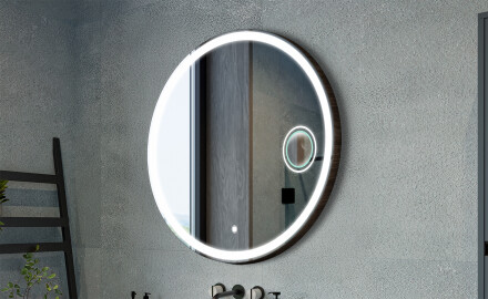 Runda speglar med dekorativt lock