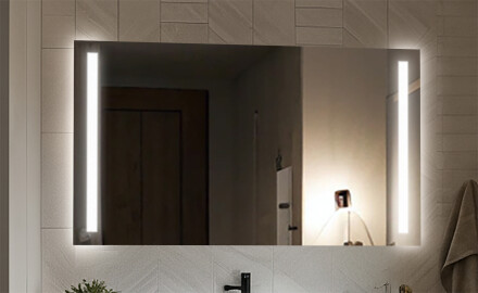 Rektangulära batteridrivna speglar