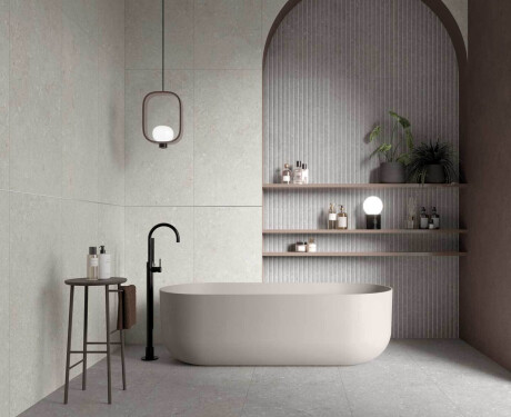 Gres för golv, 60x120 cm, taupe, matt, A4H1102 Shellstone Taupe