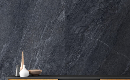 Glaserad golvplatta 120x280 cm, antracit, stenmatt, A4H1137 Agathos Anthracite