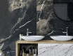 Storformatsplatta i gres, 120x270 cm, matt svart med guldådring, rektifierad, A4H196 Pierre Black