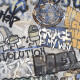 Glaserad golvplatta 120x280 cm, matt grå, rektifierad A4H248 City Graffiti Grey #2