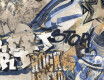 Glaserad stengods för golv, storformat 120x280 cm, beige, matt, rektifierad A4H255 City Graffiti Beige