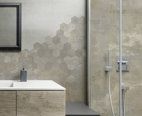 Glaserad keramikplatta för golv, 120x120 cm, matt beige, rektifierad, A4H258 City Beige