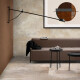 Glaserad keramikplatta för golv, 120x120 cm, matt beige, rektifierad, A4H258 City Beige #2