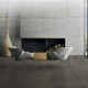 Glaserad golvplatta 120x120 cm, mörkgrå matt betong, rektifierad A4H326 Massive Dimgray #4