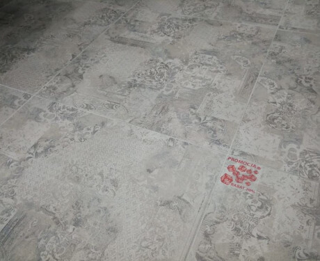 Gres för golv 60x60 Carpet Grigio, matt, rektifierad A4H34 Patchwork