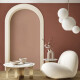 Glaserad golvplatta 60x120 cm, rosa matt, rektifierad A4H365 Mood Gentle #1