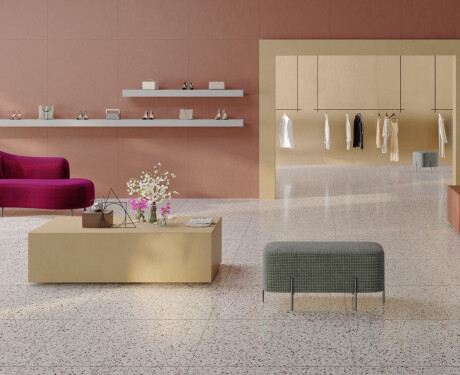 Glaserad golvplatta 60x120 cm, röd, matt, rektifierad A4H369 Mood Verve