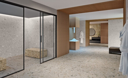 Glaserad keramikplatta för golv, 120x280 cm, beige, matt, rektifierad, A4H406 Ceppo Di Gre Warm