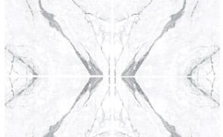 Glaserad golvplatta 120x280, blank, rektifierad A4H453 Statuario Superiore Bookmatch