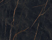 Gres för golv 120x120, marmor med gyllene ådringar, matt A4H476 Sant Loreno