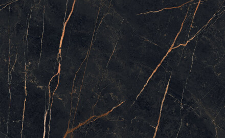 Gres för golv 120x120, marmor med gyllene ådringar, matt A4H476 Sant Loreno