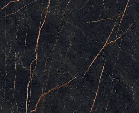 Gres för golv 120x120, marmor med gyllene ådringar, matt A4H476 Sant Loreno