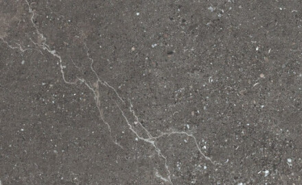 Stenliknande keramikplattor med ådring för golv, 100x100, matt, mörkgrå A4H507 Volterra Stone