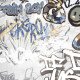 Glaserad keramikplatta för golv, 120x280 cm, matt grå, rektifierad, A4H640 City Graffiti White #3