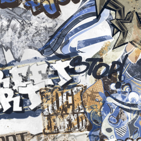 Glaserad keramikplatta för golv, 120x280 cm, matt grå, rektifierad, A4H640 City Graffiti White #5