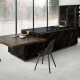 Storformatsklinker 120x280, svart marmor med vita ådringar, blank yta A4H687 Markina Black #7