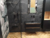 Glaserad keramikplatta för golv, 60x120 cm, matt svart, rektifierad, A4H85 Iroc Black