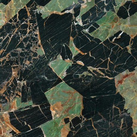 Bookmatch-klinker 120x280, smaragdgrön marmor med ådringar, glansig yta A4H850 Esmerald Paris #1