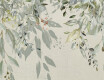 Väggplattor i gres, 60x120 cm, gråa med blommönster, matt, A4H918 Flower