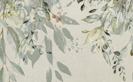 Väggplattor i gres, 60x120 cm, gråa med blommönster, matt, A4H918 Flower