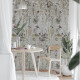 Väggplattor 60x120 cm, grå med blommönster, matt, A4H919 Glame #3