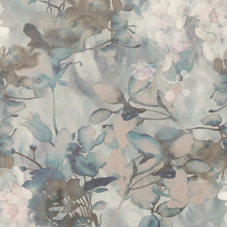 Väggplattor i gres, 60x120 cm, gråa med blommönster, matt, A4H921 Jam #1