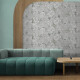 Väggplattor 60x120 cm, gråa med blommönster, matt, A4H923 Lirio #3