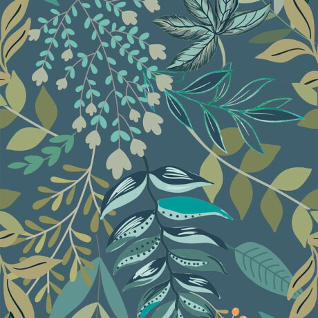 Väggplattor 60x120 cm, blå med växtmönster, matt, A4H924 Majorele #4