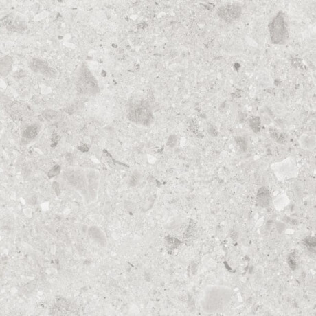 Glaserad keramikplatta för golv 60x120 Ivory ljusgrå matt rektifierad A4H95 Terrazzo #5