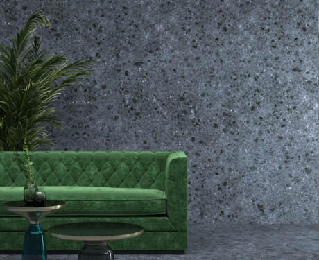 Glaserad keramikplatta för golv 60x120, antracit, matt, rektifierad, A4H98, terrazzo