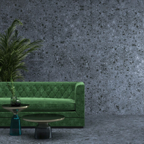 Glaserad keramikplatta för golv 60x120, antracit, matt, rektifierad, A4H98, terrazzo #1