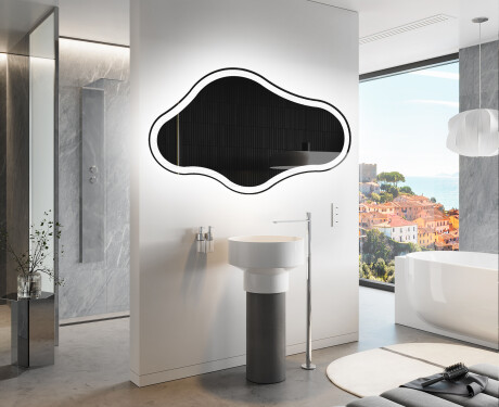 LED Badrumsspegel med oregelbunden form C222 #9