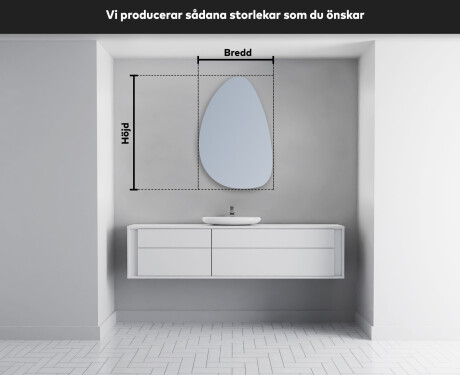 LED Badrumsspegel med oregelbunden form D221 #4