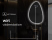 LED Badrumsspegel med oregelbunden form D221 #6