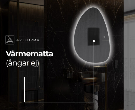 LED Badrumsspegel med oregelbunden form D221 #8