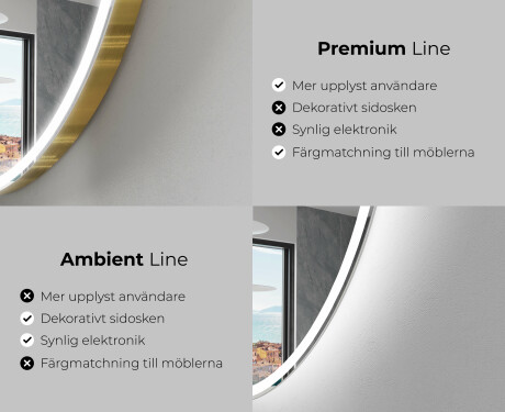 LED Badrumsspegel med oregelbunden form B222 #2
