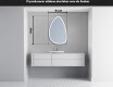 LED Badrumsspegel med oregelbunden form B222 #5