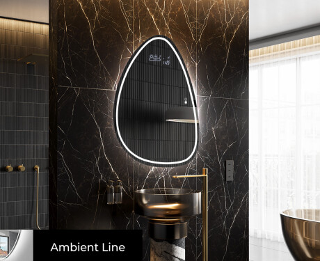 LED Badrumsspegel med oregelbunden form B223