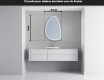 LED Badrumsspegel med oregelbunden form B223 #5