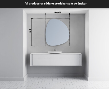 LED Badrumsspegel med oregelbunden form EG221 #4