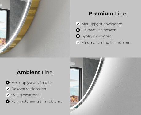 LED Badrumsspegel med oregelbunden form EG223 #2