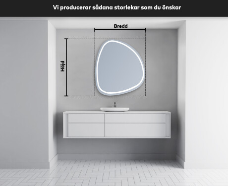 LED Badrumsspegel med oregelbunden form EG223 #5