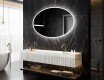 Badrumsspegel med LED-belysning Spegel L227