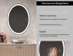 Badrumsspegel med LED-belysning Spegel L74 #4