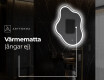 LED Badrumsspegel med oregelbunden form EM222 #9